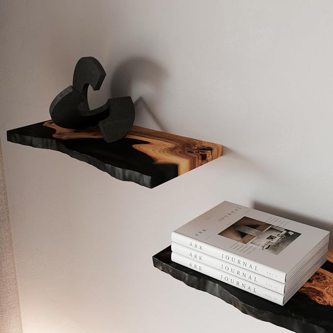 RWA Live Edge Floating Shelf – Unique Wood Floating Shelf - Image 4