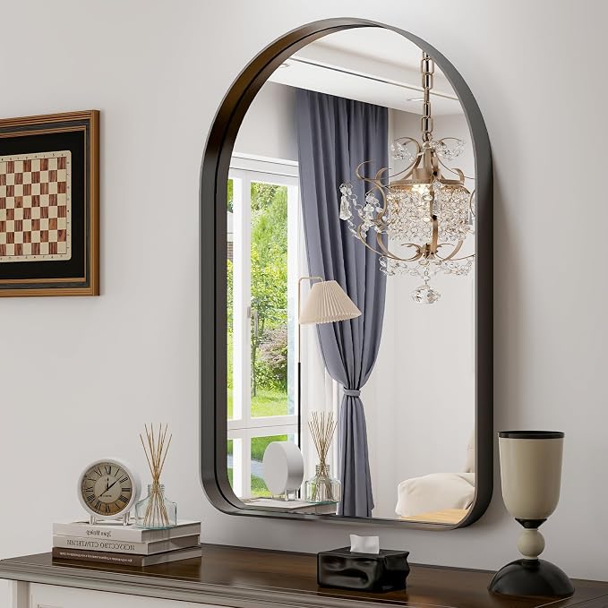 GLSLAND 20”x30“ Arched Bathroom Mirror by GLSLAND