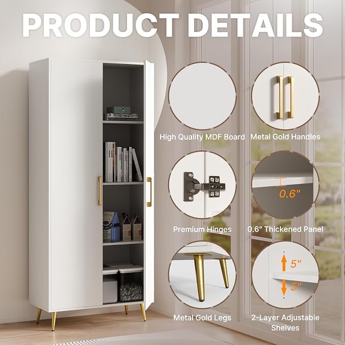 White Storage Cabinet - Image 3