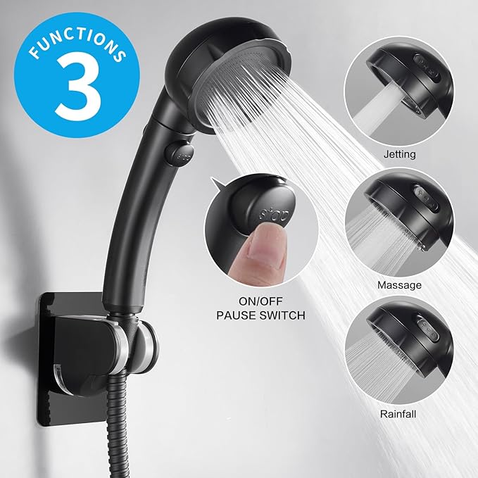 KAIYING Drill-Free High Pressure Handheld Shower Head - Image 2