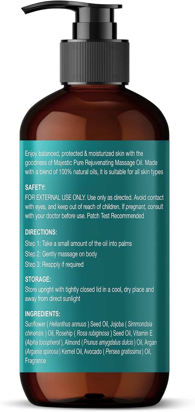 MAJESTIC PURE Vitamin E 70k Blend Massage Oil - Image 2