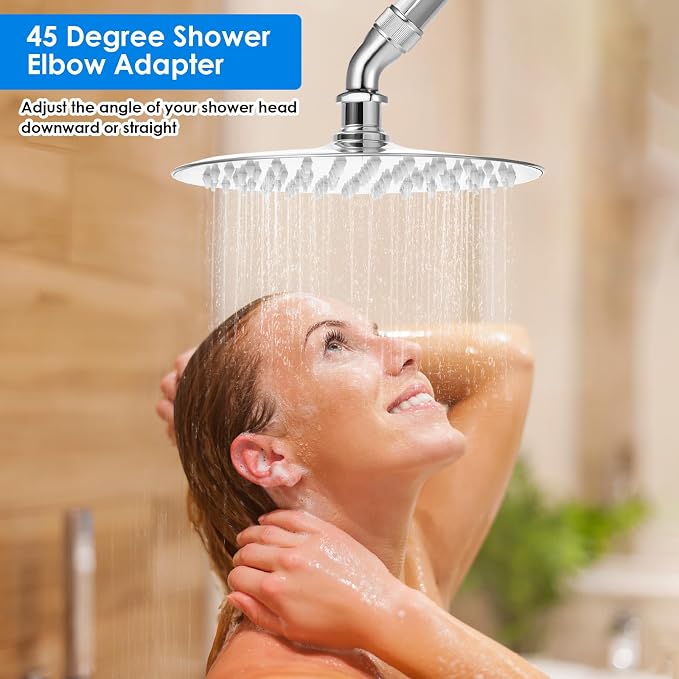 Shower Elbow Adapter for Shower Head, All Metal Handheld Showers Head Elbow - Image 7
