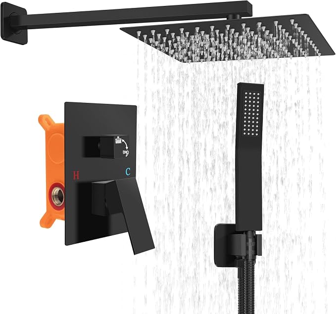 Bathroom Shower Faucet Set，10 Inch Rain Shower Head by Unknown