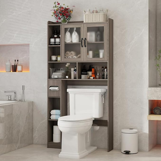Vabches Over The Toilet Storage Cabinet, Farmhouse Storage Cabinet Over Toilet by Vabches