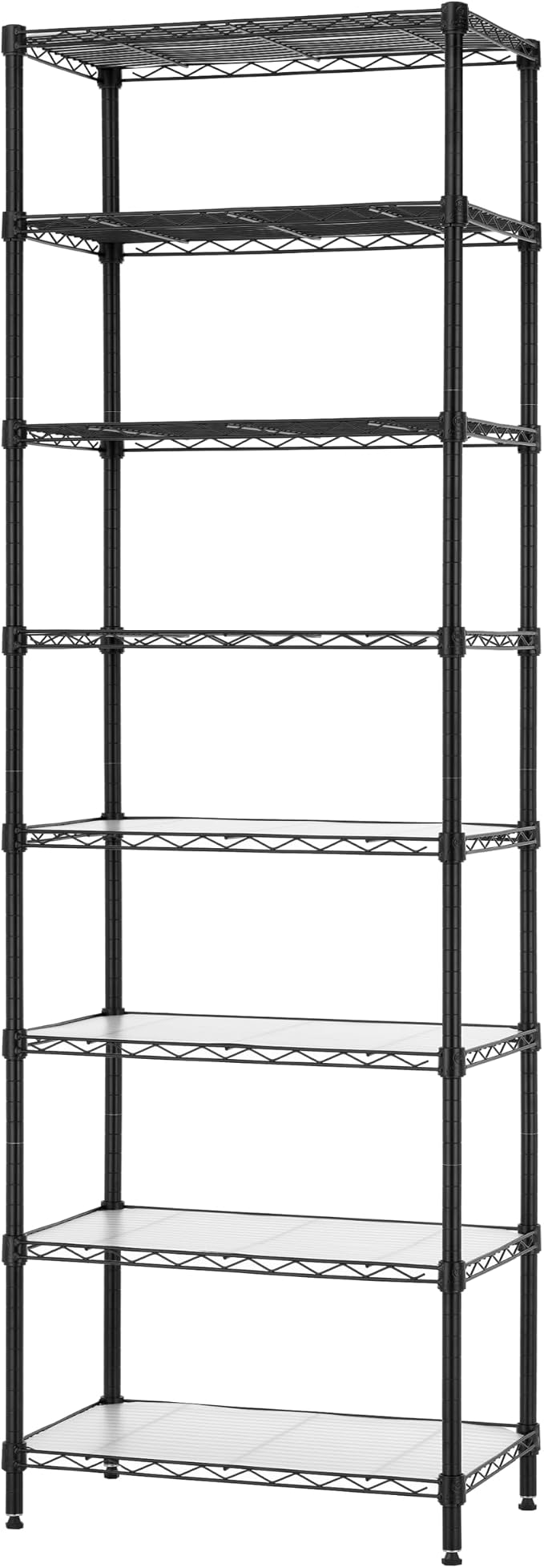 Finnhomy 8-Tier Wire Shelving Unit Adjustable Steel Wire Rack Shelving 8 by Finnhomy