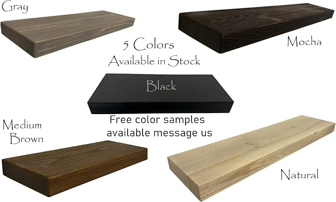 joelsantiques 72 Inch Wooden Floating Shelves - Image 2