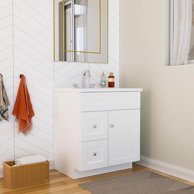 KitchenMan 30 Inch Bathroom Vanity Without Sink and Top Unassembled Bathroom - Image 5