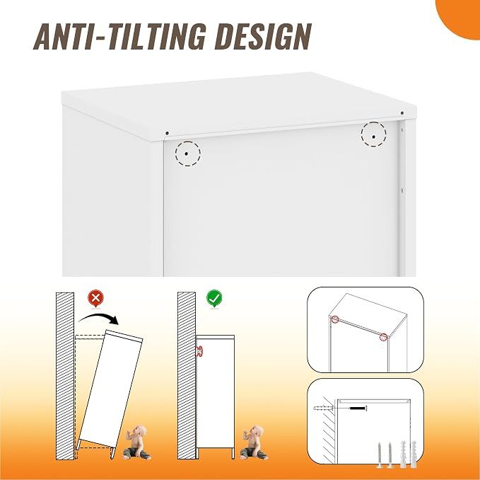 Locker Cabinet, 59.06" H White Metal Locker Storage Cabinet - Image 8
