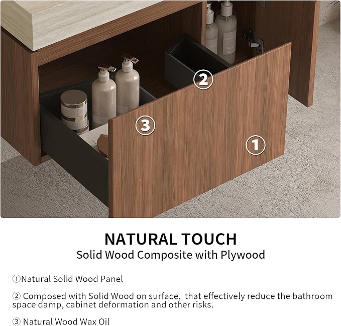 LKTART Floating 30 Inch Bathroom Vanity - Image 4