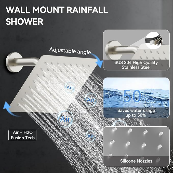 Brushed Nickel Shower System - Image 7