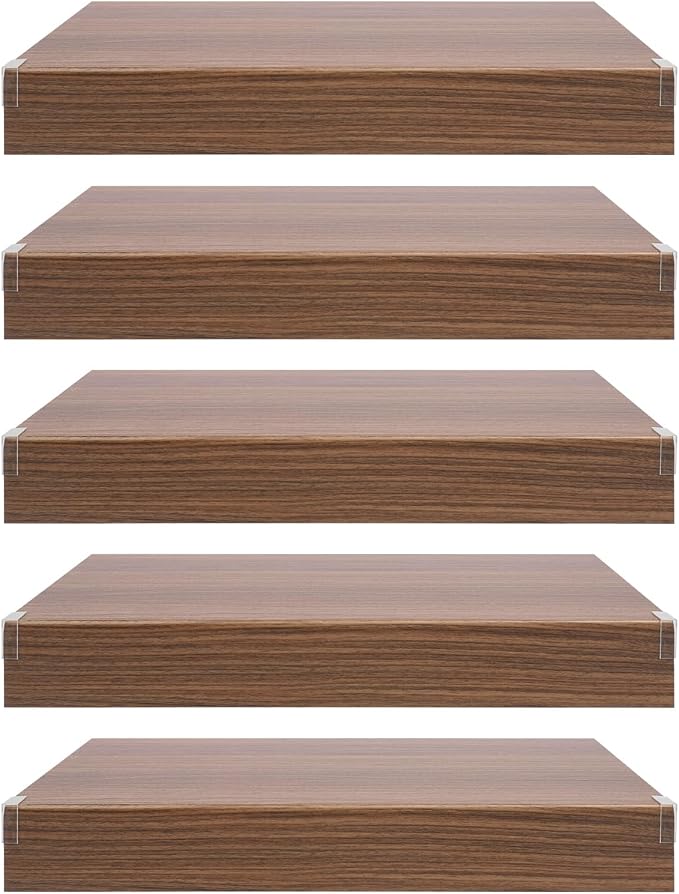33 Inch Floating Shelves for Wall, 16 Inch Deep Hanging Shelf, Large Display & by LUOSHALIYA