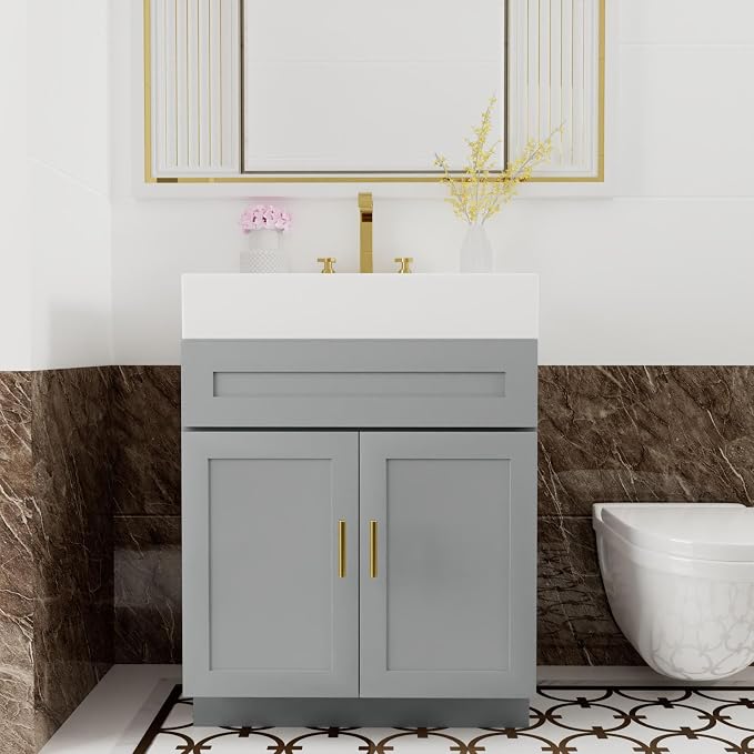 KitchenMan 30 Inch Bathroom Vanity Without Sink and Top Unassembled Bathroom - Image 5