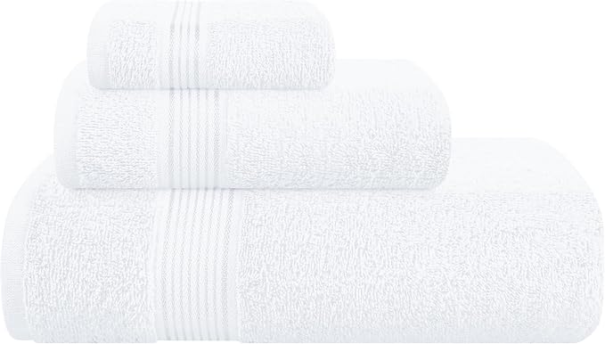 Belizzi Home Ultra Soft 3 Pack Cotton Towel Set, Contains a Bath Towel 28x55 by Unknown
