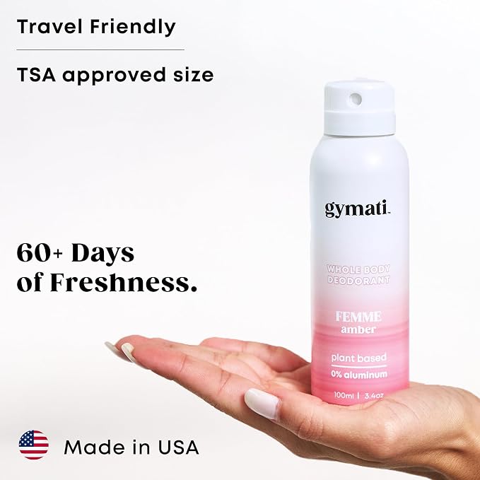 Gymati Fitness Body Deodorant Spray Aluminum Free - Image 6