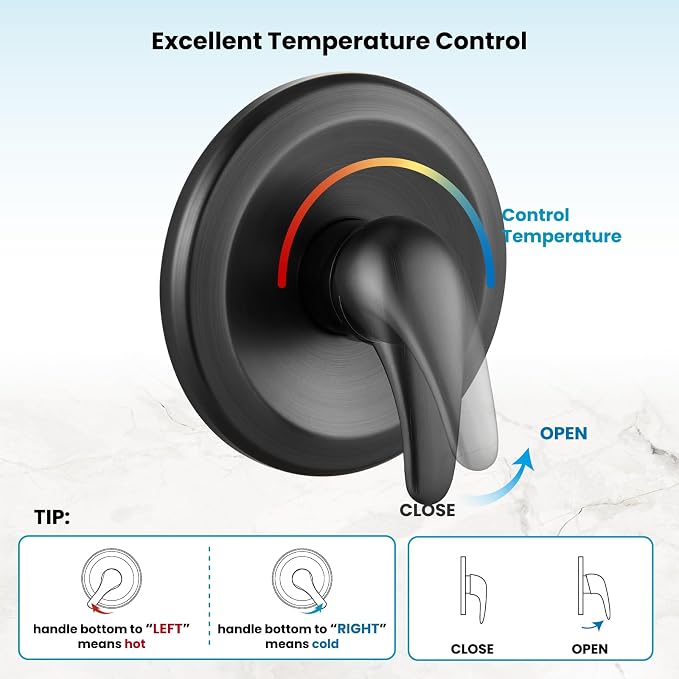 gotonovo Dual 2 in 1 Shower Head Kit High Pressure Combo System Shower Faucet 6 - Image 7