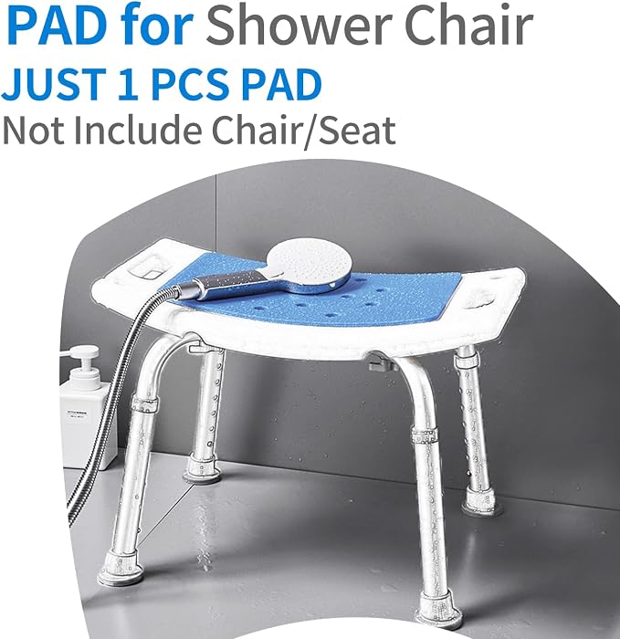 MINIVON Shower Chair Pad 9" x 14" Inch Bath Seat Cushion Anti Skid, Cover - Image 2