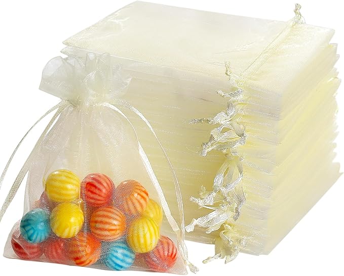 Hopttreely 100pcs Organza Bags by Hopttreely