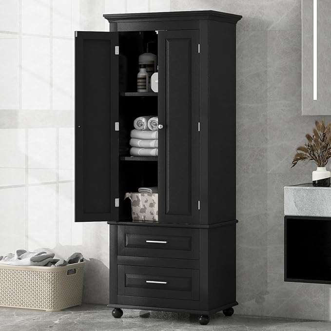 Tall Narrow Storage Cabinet by Virubi