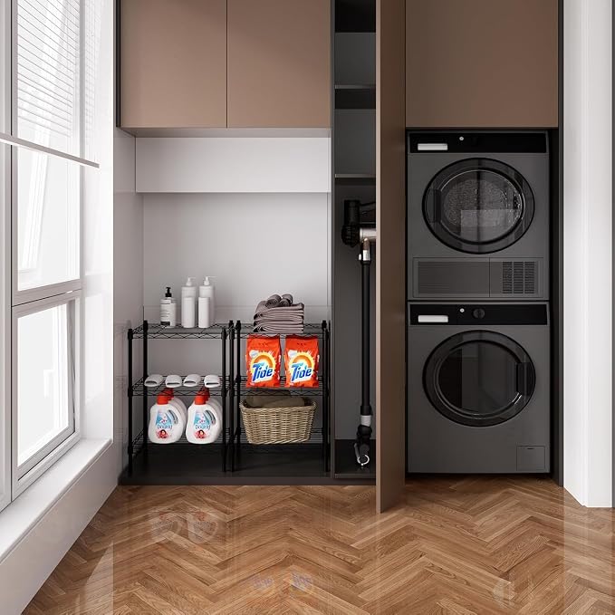 3-Tier Heavy Duty Wire Shelving Unit - Image 6
