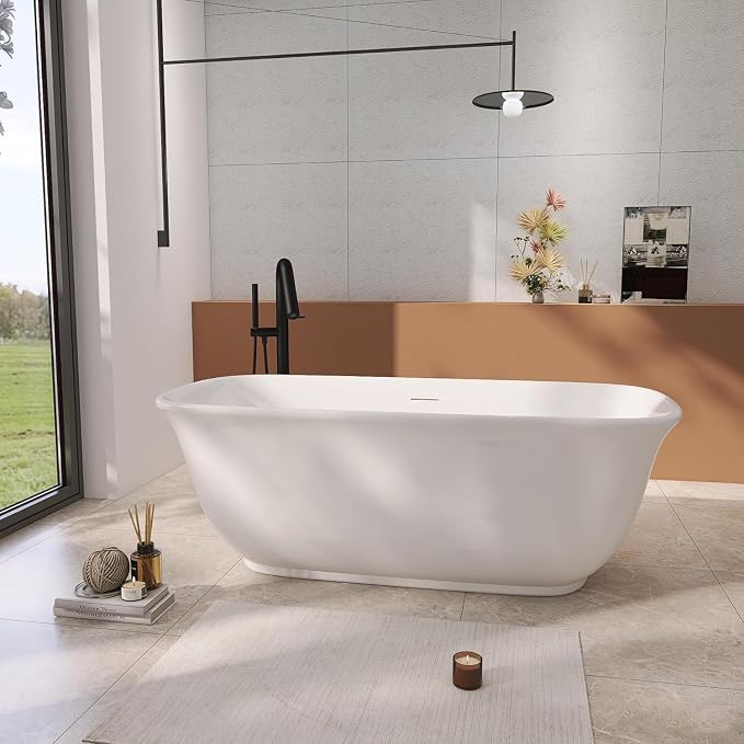 59" Acrylic Freestanding Bathtub, Soaking Tub by ADECABBATH