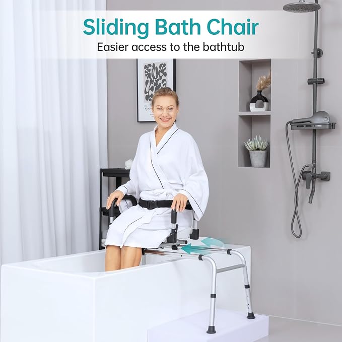 ELENKER Sliding Shower Chair - Image 2