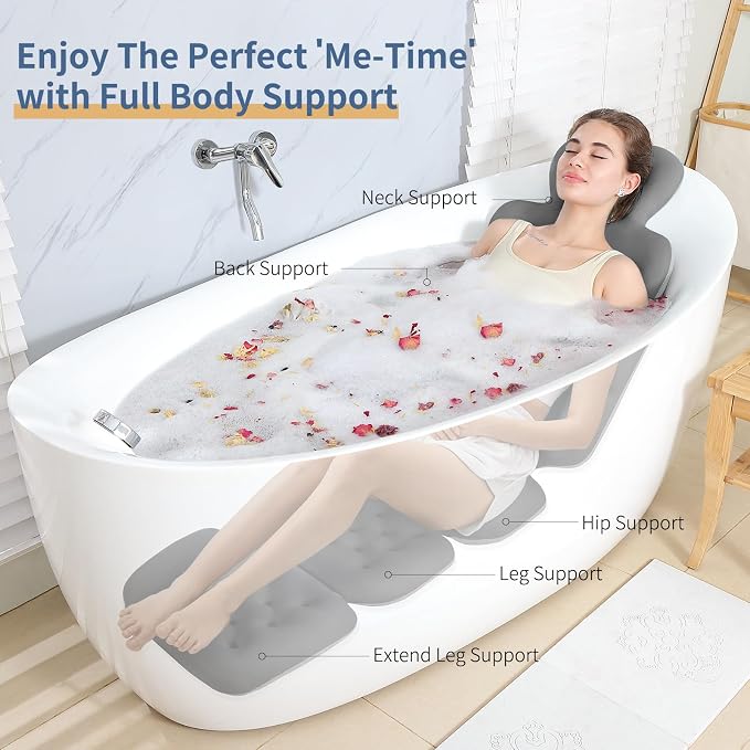 Bath Cushion, Full Body Bathtub Pillow - Image 3