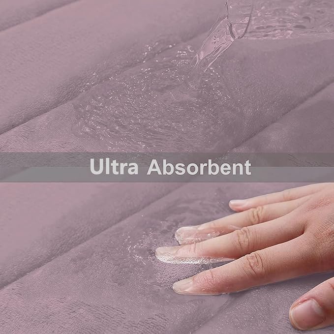 Buganda Memory Foam Bath Mat, 35.4" x 24", Ultra Soft and Non-Slip Bathroom Rugs - Image 4