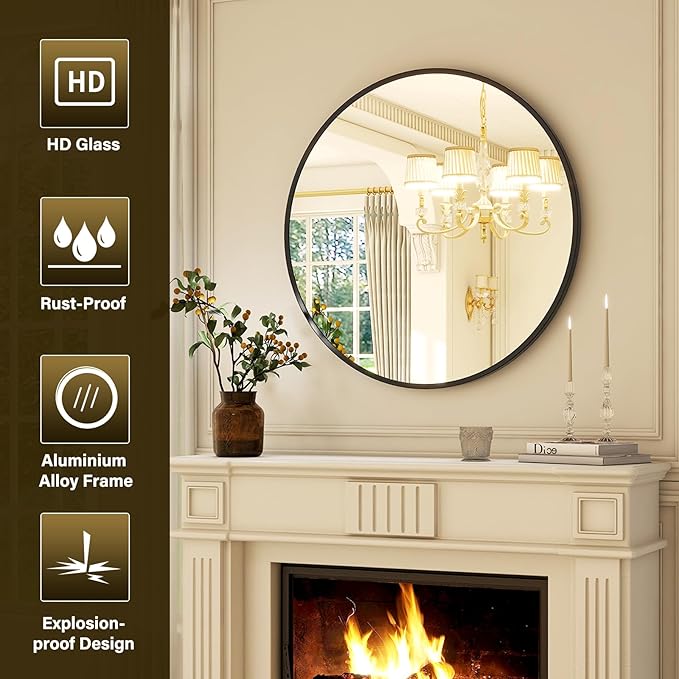 36 Inch Round Mirror - Image 4