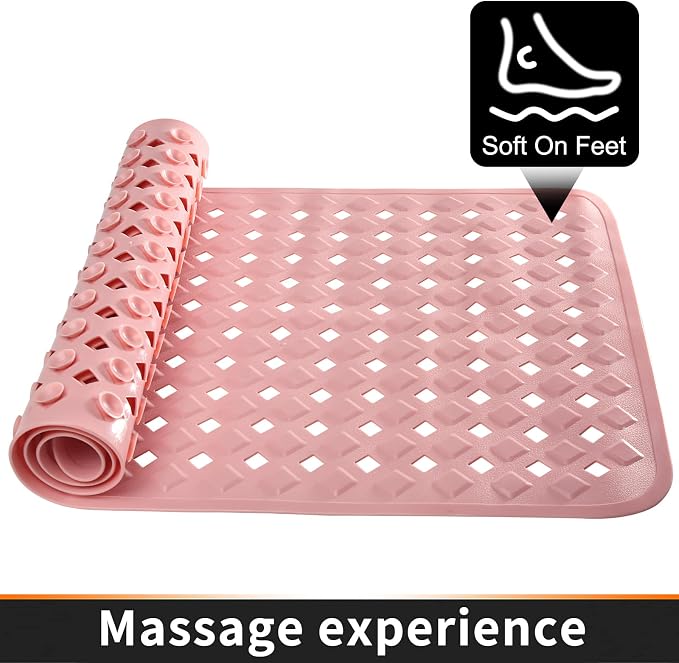 Yimobra Non Slip Bath Mat, Super Strong Suction Cups, 34.5"x15.5"Long Tub Mat - Image 8