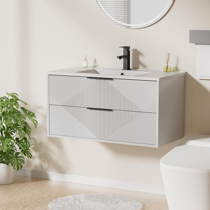 LUCKWIND 36" Floating Bathroom Vanity - Image 6