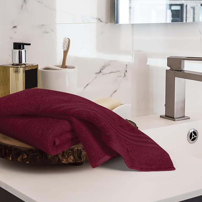 BOUTIQUO Ultra Soft Cotton 6 -Piece Hand Towel Set 16x24 Inch, Spa & General - Image 3