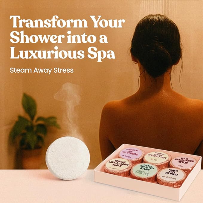 MESMOS 6 Assorted Shower Steamers Aromatherapy, Stress Relief Relaxation Spa - Image 3