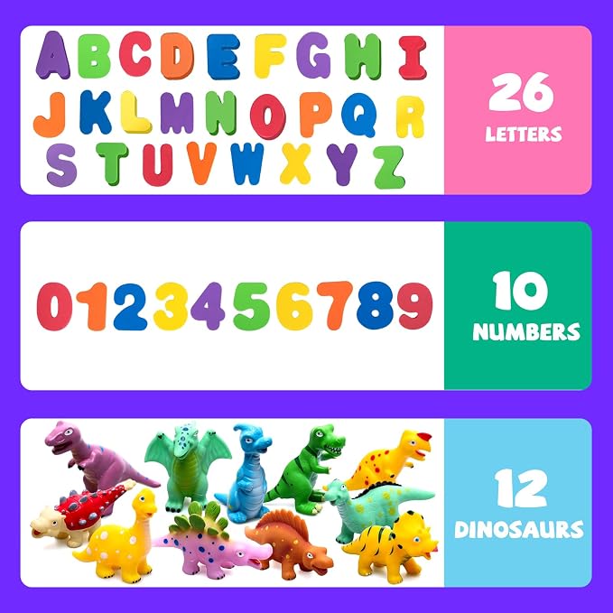 Hely Cancy Dinosaur Bath Toys Mold Free - Image 3