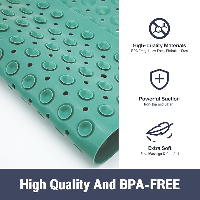 Square Shower Bathtub Mat Non Slip - Image 2