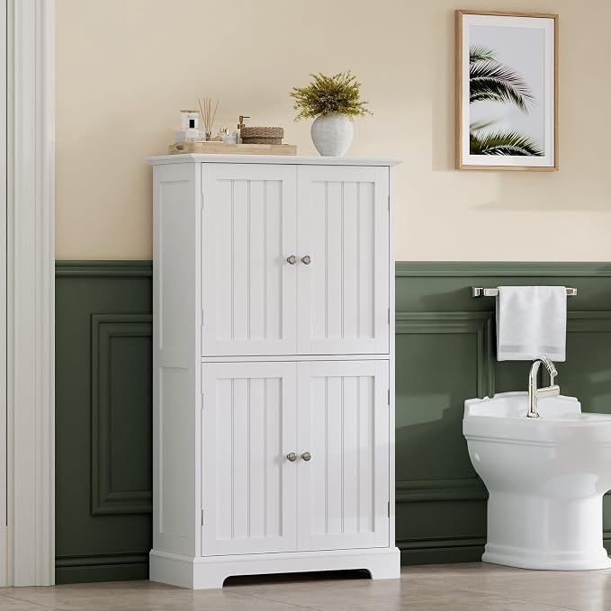 ChooChoo Bathroom Floor Cabinet, Modern Bathroom Storage Cabinet - Image 2