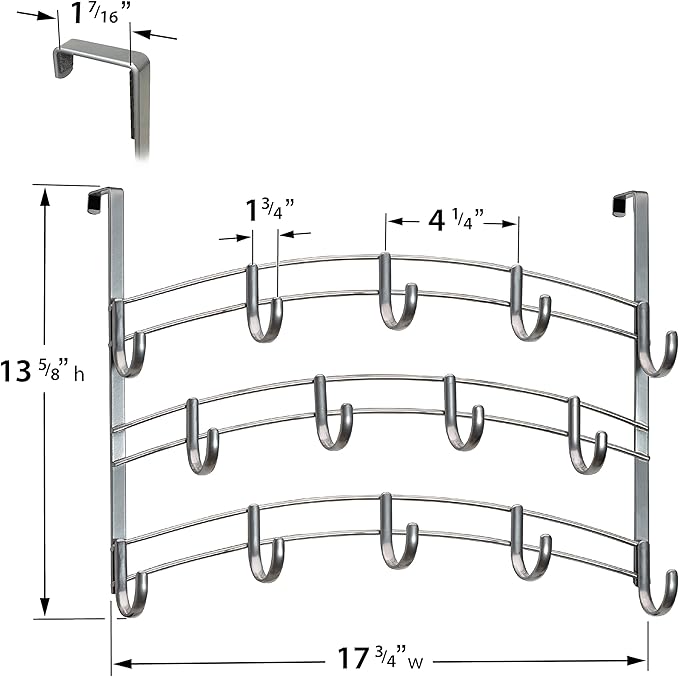 LYNK Professional® Home™ Over Door Hooks Rack - Image 5