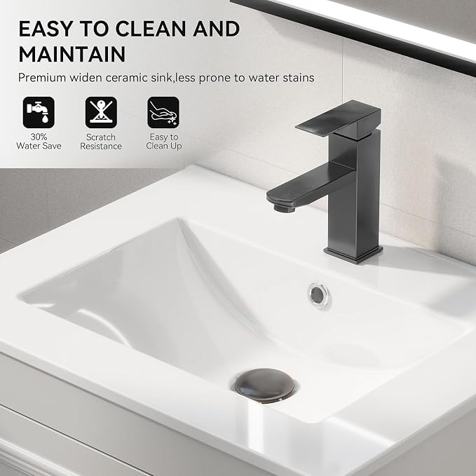 YOURLITE 24" Floating Bathroom Vanity - Image 5