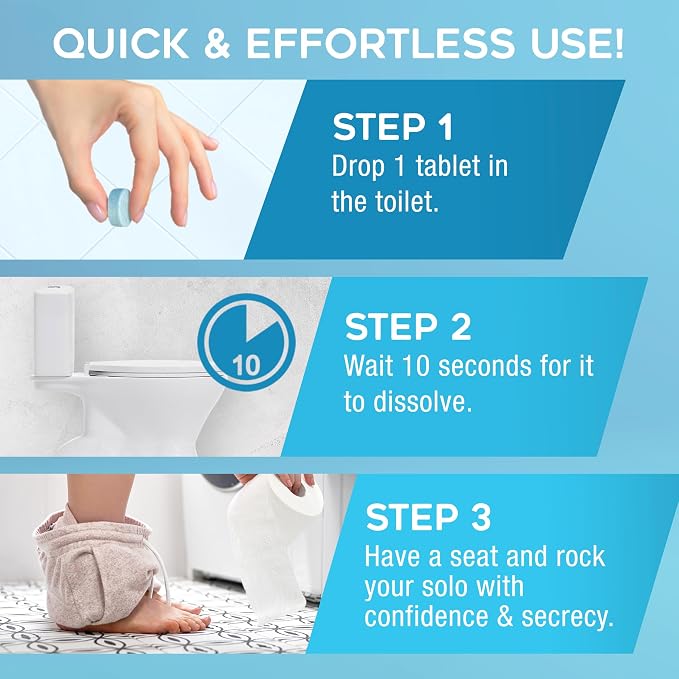 Odor Eliminating Toilet Tablets, Shark Tank Bathroom Deodorizer - Image 6
