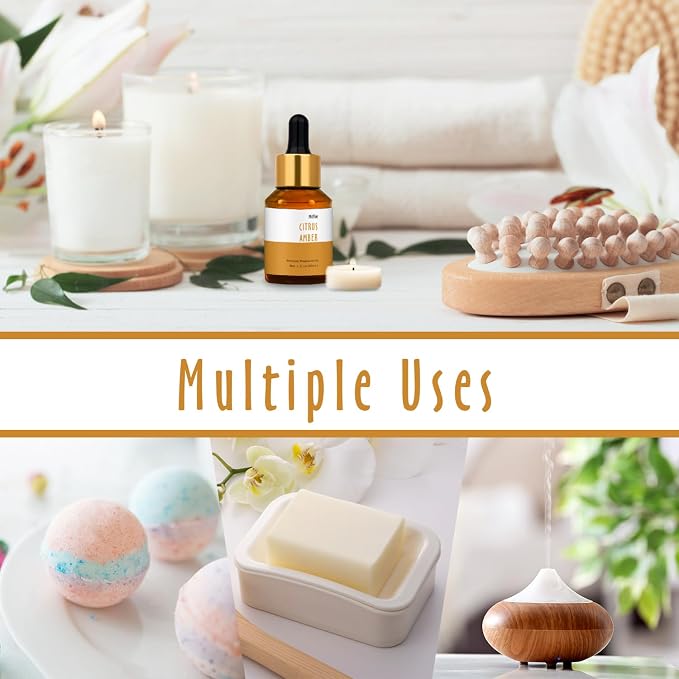 Citrus Amber Fragrance Oil, MitFlor Hotel Collection Diffuser Oil, Large Size - Image 5