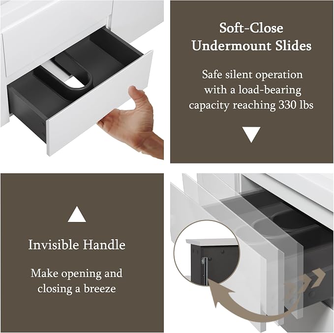 60 Inch Floating Bathroom Vanity - Image 5