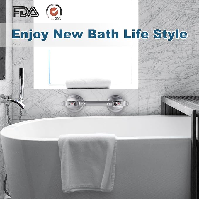 Heavy Duty Suction Shower Grab Bar - Image 5