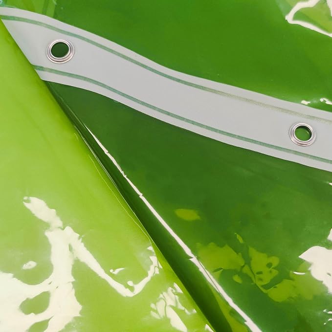 Barossa Design Clear Green Shower Curtain Liner - Image 5
