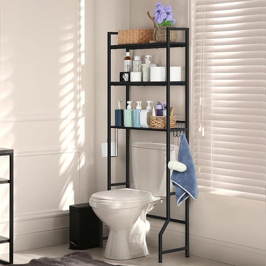 Over The Toilet Storage Over Toilet Rack Bathroom Organizer 3 Tier Toilet Shelf by smusei