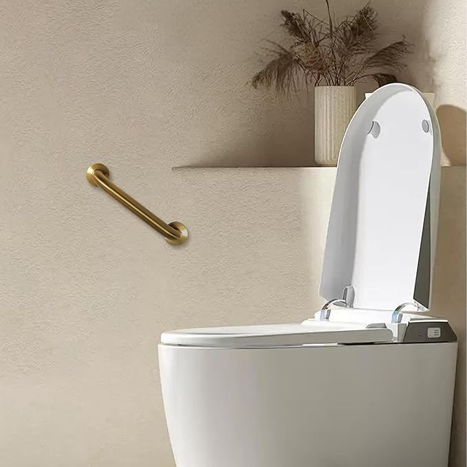Shower Grab Bar, 2 Pack 12 Inch Gold Bathroom Safety Bar, 1.25" Diameter 304 - Image 6