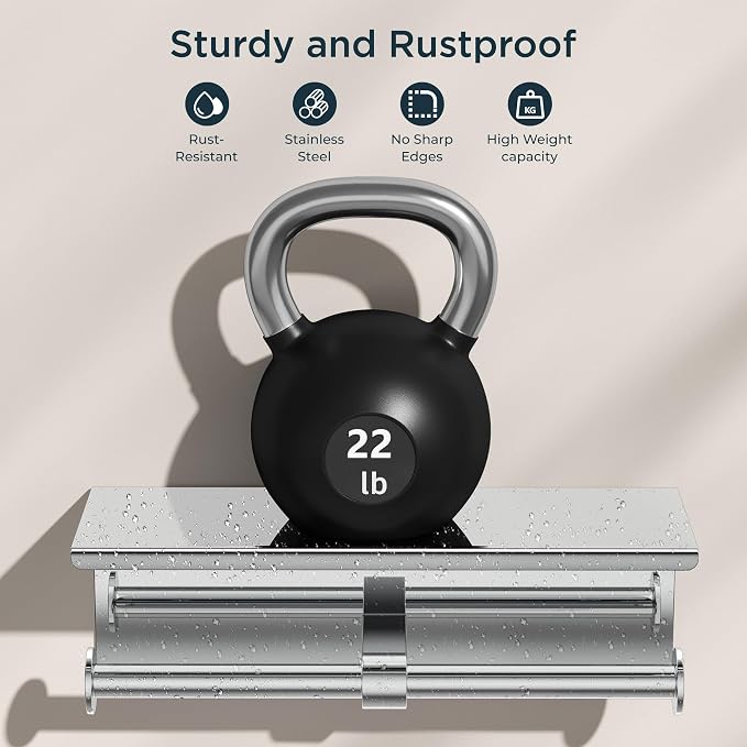 FORIOUS Double Toilet Paper Holder - Image 6