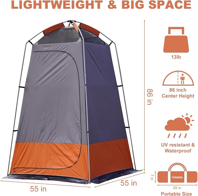 Outdoor Shower Tent Changing Room Privacy Portable Camping Shelters - Image 6