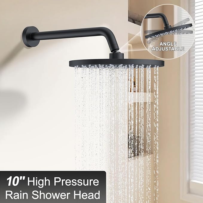 KOJOX Shower System- High Pressure Shower Head- 3 Setting Headheld Shower Head - Image 3