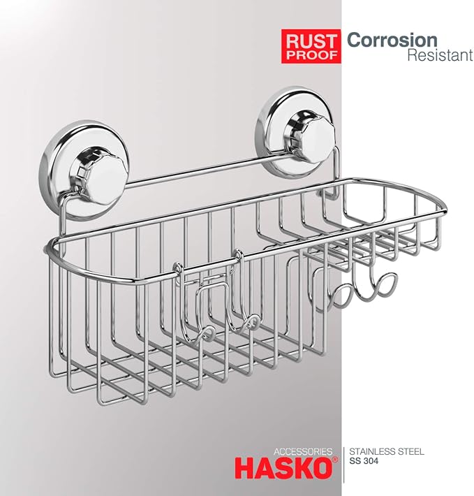 HASKO Shower Caddy Suction Cup, Shower Shelf - Image 3
