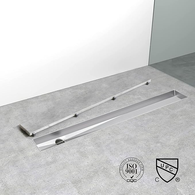 Offset Linear Shower Drain, Shower Drain 60 inch - Image 4