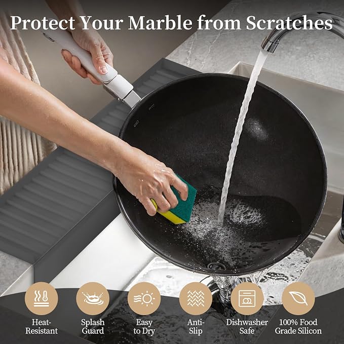 Silicon Sink Edge Protectors for Kitchen Sink, Kitchen Sink Splash Guard - Image 3